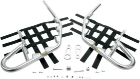 7224-m137026-atv Motorsport Products Ez-fit Nerf Bars-silver For 1986-1989 Honda Trx250r Atv