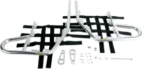 7228-m137034-atv Motorsport Products Ez-fit Nerf Bars-silver For 2001-2005 Yamaha Yfm660r Raptor