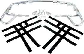 8148-m246874-atv Motorsport Products Ez-fit Nerf Bars-silver For 2008-2013 Yamaha Yfm250 Raptor