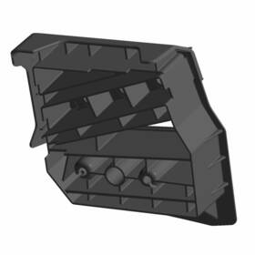 Polaris 5437168-070 Passenger Riser For Footwell Right Black Genuine Oem Part