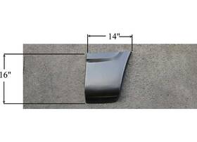 Sherman Parts 326-36l Front Driver Side Lower Fender Patch Rear Section