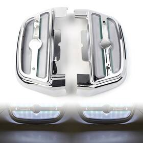 Successsss 550745287223 Light Passenger Footboard Floor Board Cover For Harley Dyna 06 Fl Softail White