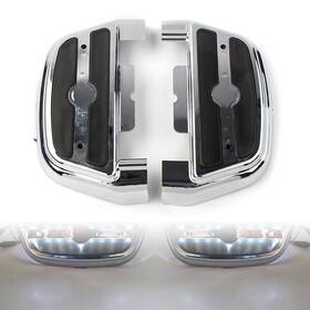 Successsss 550753523245 Light Passenger Footboard Floor Board Cover For Harley Dyna 06 Fl Softail Smok