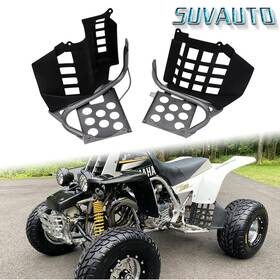 Suvauto Suc171 Heel Guards Footrest For 1987-2006 Yamaha Banshee Lh Rh Nerf Bars Black