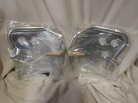 63341-33h00 Suzuki New 03-04 Lt-z400 Ltz 400 Quadsport Oem Pair Heel Mud Guard With Bracket