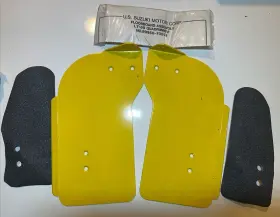 99950-70009 Suzuki Yellow Nos 1984 Lt50 Lt 50 Quadrunner Foot Peg Boards Footboards Guards