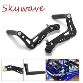 Rsktp-bla-sky-0314 Tarazon For Go Kart Cnc 5 Position Adjustable Universal Pedal Brake Accelerator Foot Peg