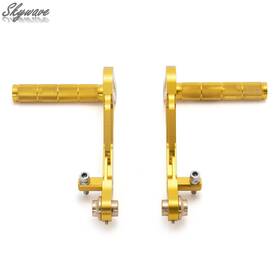 Tarazon Rsktp-gol-sky-0206 Billet Racing Foot Pedal Brake Accelerator Pegs For Go Kart Cart Aluminum