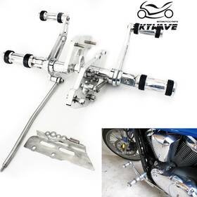 Tarazon Rsvn900-sil-sky 4 Inch Forward Controls Footpegs For Kawasaki Vulcan 900 Vn900/b/c Classic 2006-2023