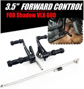 Rsvt600-bla-bkcr Tarazon Shadow Vlx 600 1988-2007 Forward Control Footpeg For Honda Vt600c Vt600cd