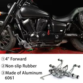 Rsvt750c4-sil-gsp-0427 Tarazon 4 Inch Extension Forward Controls For Honda Shadow 750 Spirit Aero Phantom Vt750c C2