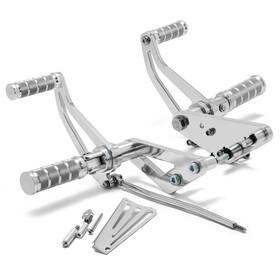 Tarazon Rsxvs1100-2-sil-0526 For Yamaha Vstar 1100 99-09 Footpegs Forward Controls Xvs1100 Custom Silverado
