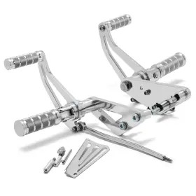 Rsxvs1100-2-sil-0526 Tarazon For Yamaha Vstar 1100 99-09 Footpegs Forward Controls Xvs1100 Custom Silverado