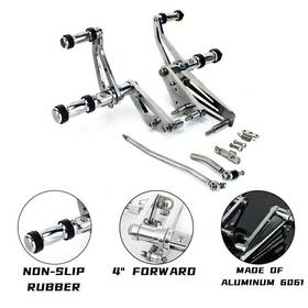 Tarazon Rsxvs1100-sil-gsp1 4 Inch Forward Controls Linkage For Yamaha Vstar Xvs1100 Custom 99-09 Aluminum Cnc