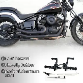 Rsxvs650-bla-gsp1 Tarazon 3.2 Inch Billet Forward Control For Yamaha V Star Xvs650 Custom Classic 1999-2016 Rsxvs650-bla-gsp1 Tarazon 3.2 Inch Billet Forward Control For Yamaha V Star Xvs650 Custom Classic 1999-2016