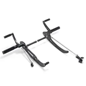 Rsya-fcxv750-bla-311 Tarazon 6 Inch Forward Controls Pegs For Yamaha Virago 750 Xv750 1981-1998 1997 1996