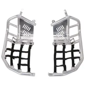 116-632-0008ef56-da9bbd Tusk Foot Peg Nerf Bars With Heel Guards And Black Webbing For Yamaha Yfz 450