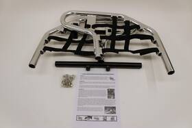 Tusk 19-2202 Comp Series Nerf Bars Silver With Black Webbing -