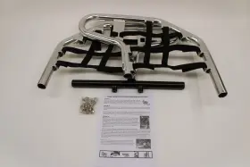 19-2202 Tusk Comp Series Nerf Bars Silver With Black Webbing -