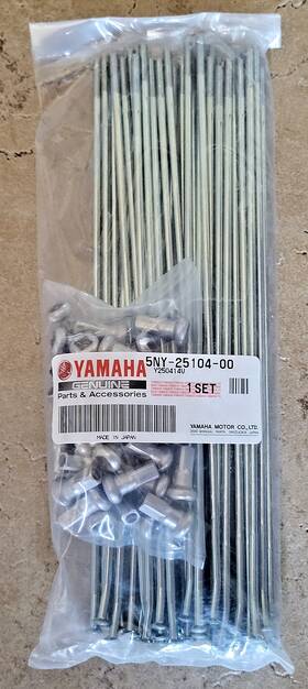 Yamaha 5ny-25104-00 Yz250f Yz426f Yz450f Wr450f 21 Inch Front Wheel Rim Spoke And Nipple Set Kit