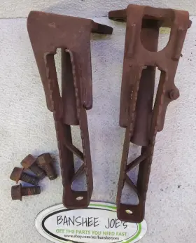 2hr-27411-00-00 Yamaha Bjr#4061 1987-1989 Big Bear 350 4wd Foot Rests Footpegs #2hr-27411-00-00