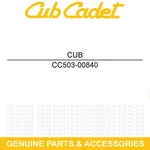 Cub Cadet 503-00840 Left Door Mounting Bracket Challenger CX750 CX700 CX500 Crew New. Price: $47.95.