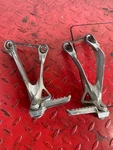 2005 2006 Kawasaki Ninja ZX6R ZX636 Rear Passenger Foot Pegs Set Pair Used. Price: $60.00.