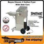 Bayou Classic 700-704 Stainless Steel Gallon Deep Fryer 2 Baskets With Cart New. Price: $699.88.