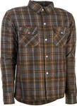 Highway 21 Marksman Mens Flannel Riding Shirt Brown/tan Lg New. Price: $43.55.