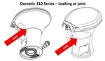 Stop! Don't Replace Dometic 310 311 410 411 Toilet: Base Bowl Leak Repair Kit New. Price: $38.99.