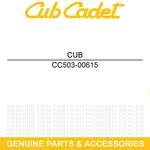 Cub Cadet 503-00615 Rear Right Board Yellow CX750 Crew 4X4 New. Price: $115.79.