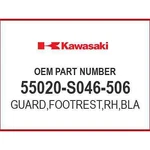 Kawasaki Guard,footrest,rh,bla 55020-S046-506 Oem New. Price: $55.47.
