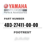 Yamaha Genuine Oem Parts Footrest 4D3-27411-00-00 For Raptor 250 New. Price: $67.37.