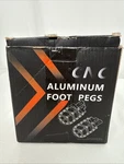 New Box! Jfg Racing Dirt Bike Cnc Foot Pegs With SPRINGS,7075 Aluminum. Price: $37.00.