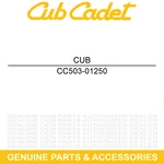 Cub Cadet 503-01250 Parking Brake Rotor CX750 Crew 4X4 New. Price: $102.26.