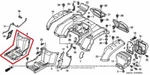 New Oem Honda Fourtrax Rancher TRX400 Right Side Foot Board Mudguard. Price: $279.95.