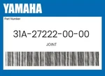 Yamaha Genuine Joint 31A-27222-00-00 New. Price: $42.71.