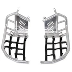 Tusk Foot Peg Nerf Bars With Heel Guards Silver Black Webbing 19-2284 New. Price: $228.70.