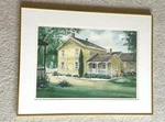 Marlo D. Cain Watercolor Of Wendelin Grimm Farmstead Signed+framed 26X20.5 Rare! Used. Price: $350.00.