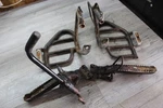 Kawasaki Bayou KLF300 Left Right Rest Peg Step Footwells Floor Used. Price: $46.45.