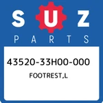 43520-33H00-000 Suzuki Footrest,l 4352033H00000, New Genuine Oem Part. Price: $71.17.