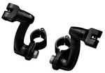 Kuryakyn Longhorn Offset Mounts With 1-1/4" Magnum Clamps Gloss Black New. Price: $173.99.