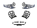 Lonestar Racing Lsr Dc-pro Nerf Bars + Heel Nets Black Honda TRX450R TRX450ER New. Price: $539.95.