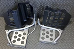 New Silver Guards Footrest Yamaha Banshee Left + Right Nerf Bars Plastic. Price: $139.99.