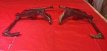 #2 2007 Suzuki Eiger LT-A400F Left + Right Footrest Footwell Support Used. Price: $79.95.