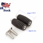 Fxcnc Silver Rubber Aluminum Footrests Footpeg Pedal Rearsets Motorcycles New. Price: $12.28.