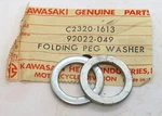 92022-049 Kawasaki Folding Peg Washers (set Of 2) For F6 F8 MT1 S2 KV75 KH100 New. Price: $12.83.