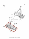 New Oem Kawasaki Brute Force 650 4X4 Left Side Floorboard Footrest Black. Price: $124.95.