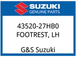 Suzuki Oem Part 43520-27HB0 Footrest Lh New. Price: $188.82.