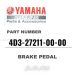 Yamaha Genuine Oem Parts Brake Pedal 4D3-27211-00-00 For Raptor 250 New. Price: $72.94.